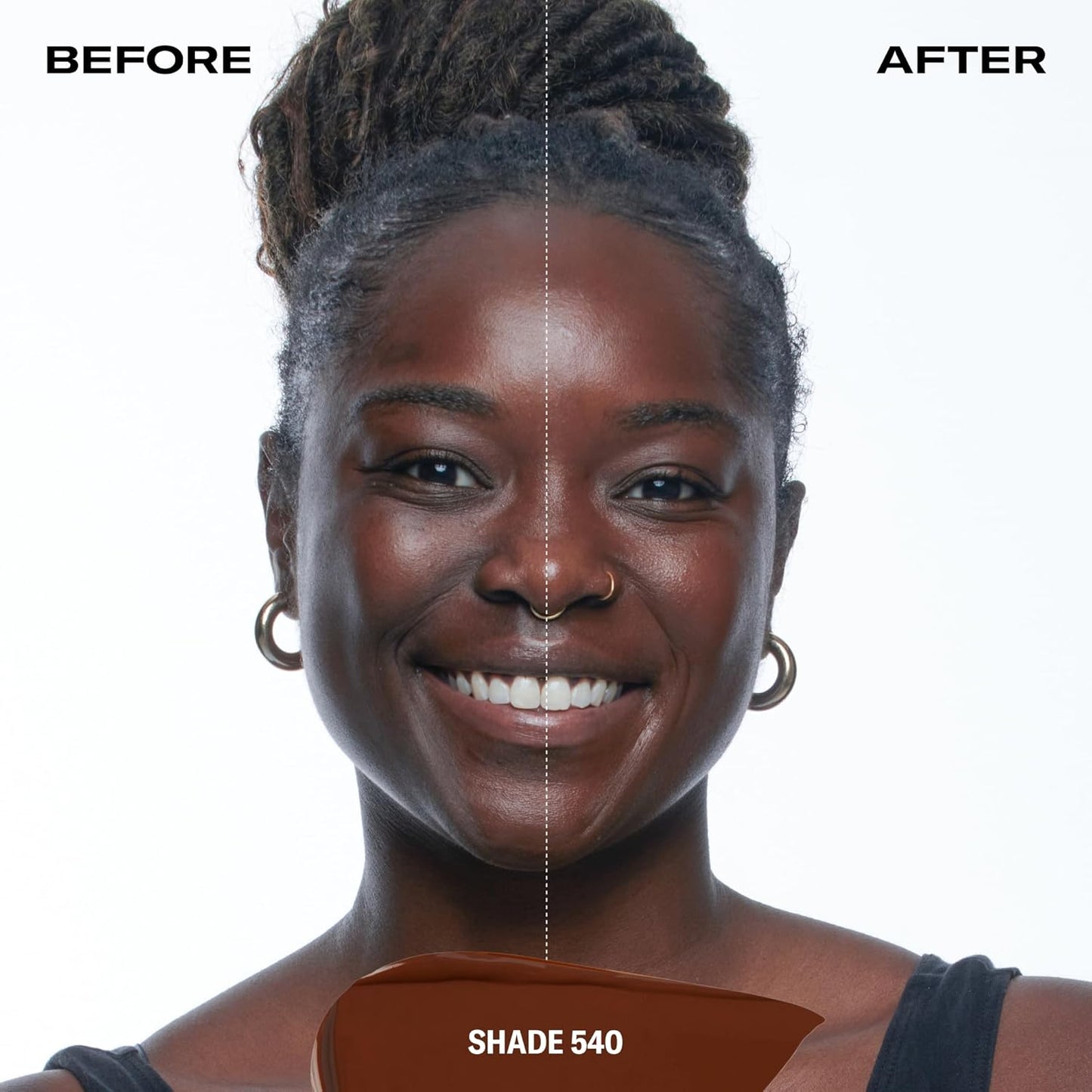 Youthforia Date Night Skin Tint Serum Foundation, Light-Medium Coverage, Hydrating Formula, Vegan & Cruelty-Free, 540 Deep - Neutral with Cool Undertones