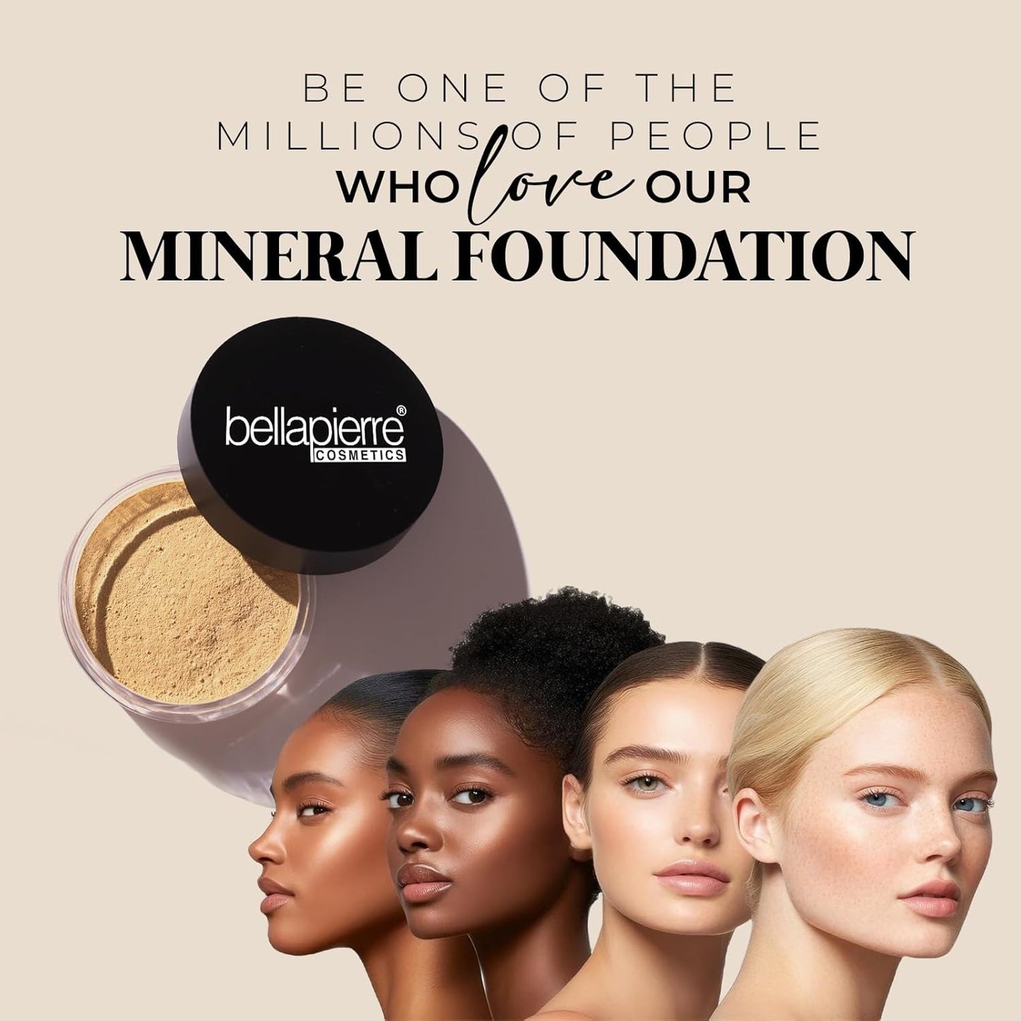 Bellapierre Mineral Foundation SPF 15 – Loose Powder Foundation, Full Coverage Mineral Makeup with Matte Finish – Vegan, Cruelty Free, Hypoallergenic, Oil & Talc Free – 0.32 oz - Acorn