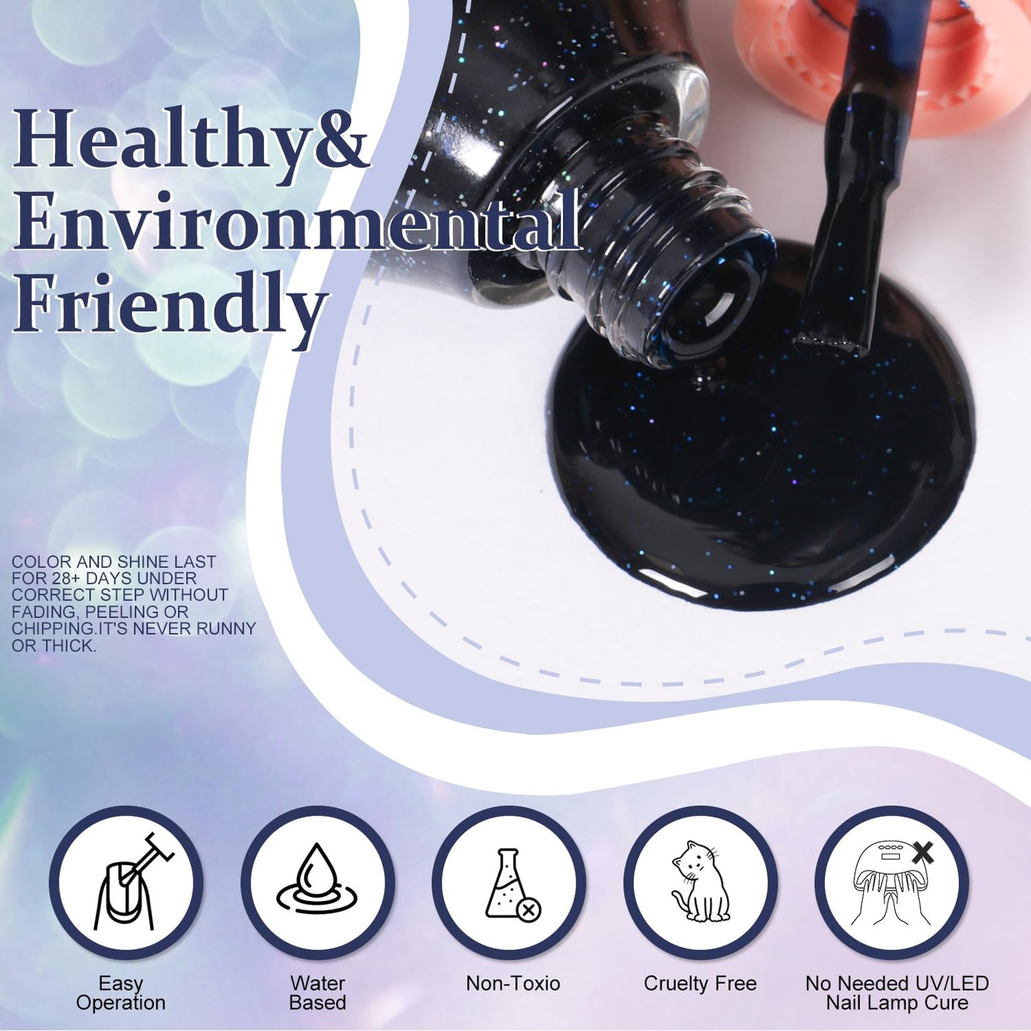 Major Dijit Quick Dry Nail Polish Colorful Summer Nail Lacquer for Nail Art Cruelty-Free Regular Nail Polish 0.41 fl oz.