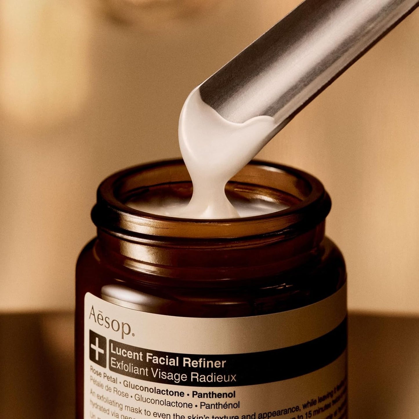 Aesop Lucent Facial Refiner | Daily Exfoliating Gel with Lactic Acid & Vitamin C – Brightens, Smooths & Renews Skin | 2.1 oz