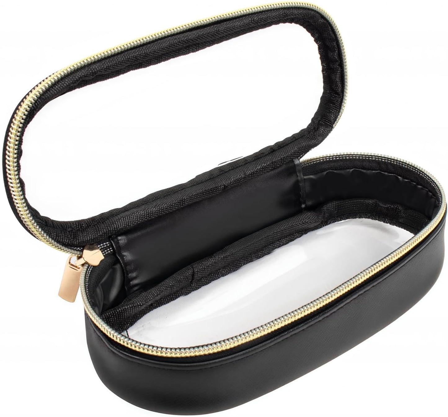 Clear Makeup Bag Small, TSA Approved Portable Toiletry Bag with Zipper Cosmetic Travel Bag Makeup Organizer Case Mini Makeup Pouch for Purse Car Organizer Bag for Women Men