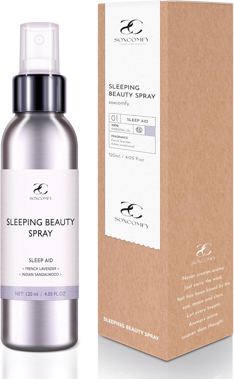 Pillow Ritual Aromatic, Calming and Relaxing Pillow Mist, Linen and Fabric Sleep Spray, Infused with Natural Essential Oils for Bedtime Routine, Lavender Sandalwood Aluminium Bottle 4.05 oz
