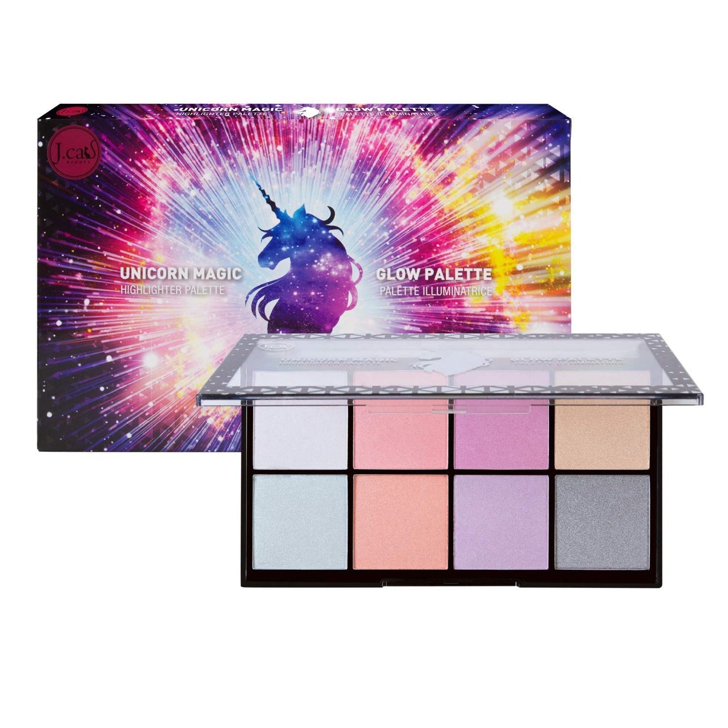 J.CAT BEAUTY 8 Square Palette - Unicorn Magic Glow Palette