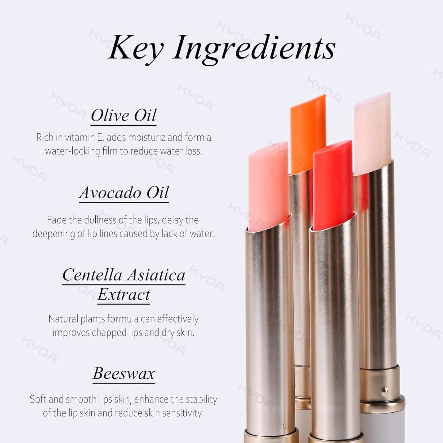 KYDA PH-Activated Lip and Cheek Stain, PH Color Changing Formula for Lasting Custom Lip Color, Keep Lips Soft and Moisturizing with Avocado Oil, Multiuse Color Balm, PINK