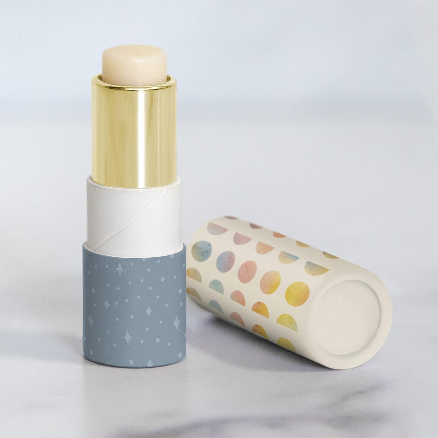 Studio Oh! Lip Balm & Hand Lotion Set - Travel-Size Toiletries, 2-Piece Gift Set - Moisturizing, Portable - Moon Phases