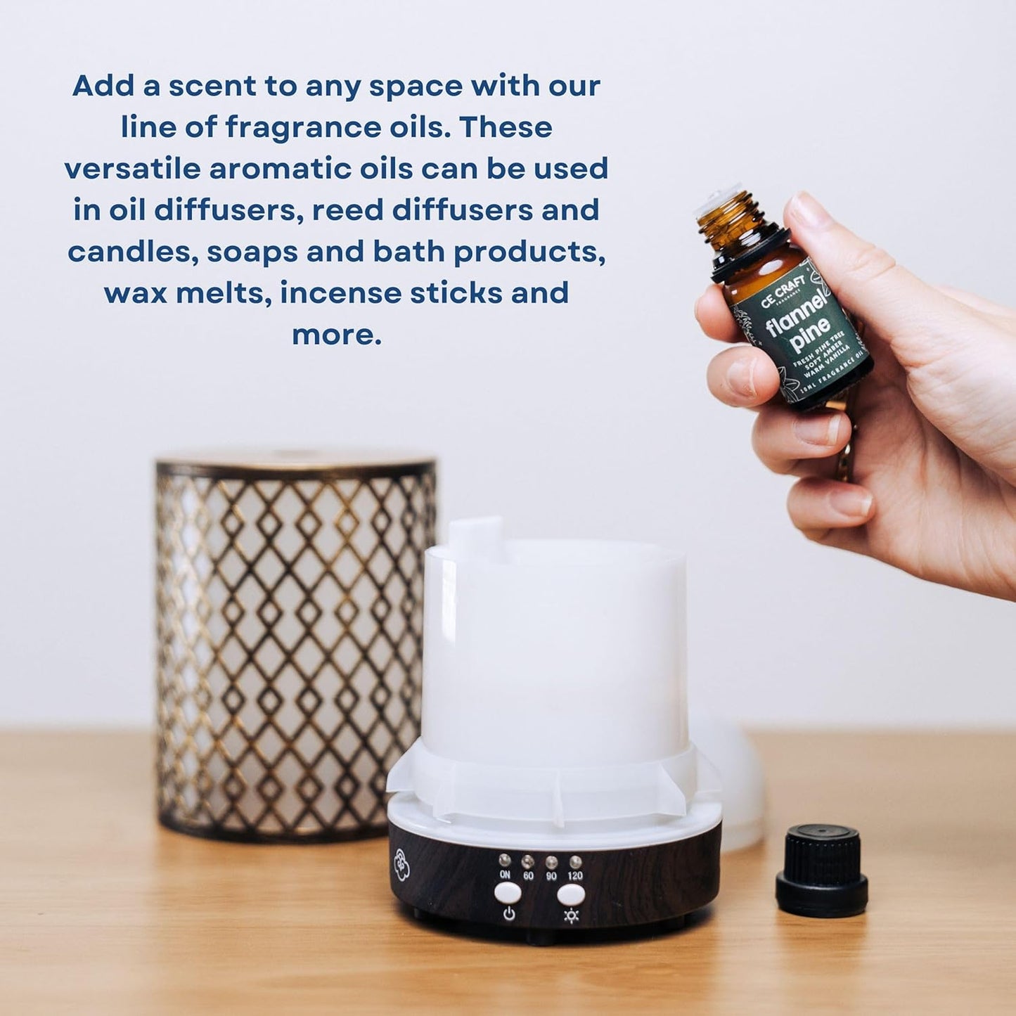 CANDECraftCo Premium Fragrance Oil – Diffuser Oils Fragrances Scented for Home, Candle Soap Making Supplies, Aromatherapy Blends for House (0.34 Fl Oz) (2-Pack, Sugar Cookie)