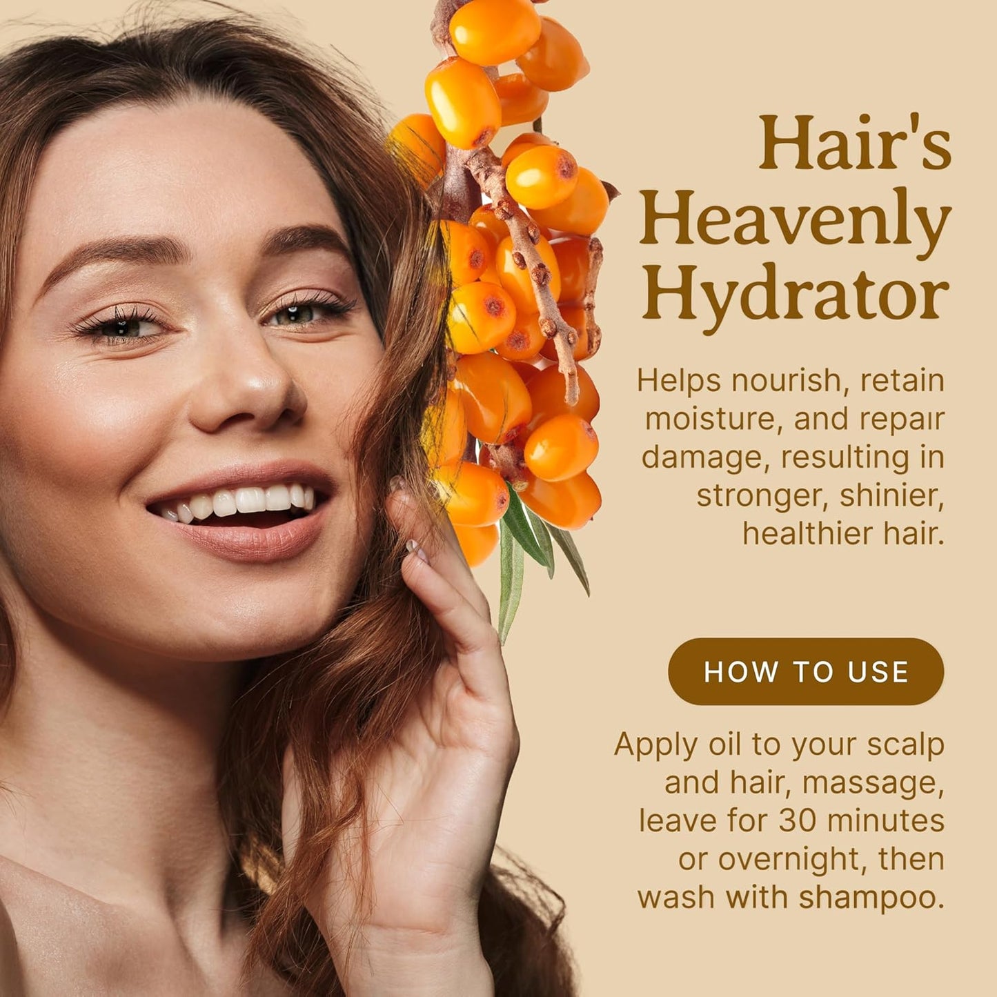 Bella Terra Oils - Organic Sea Buckthorn Oil 2 oz - Dive into Rich Essence of Organic Sea Buckthorn Berry, Packed with Vitamin C, E, & A, Omega-Fatty Acids Delight for Face