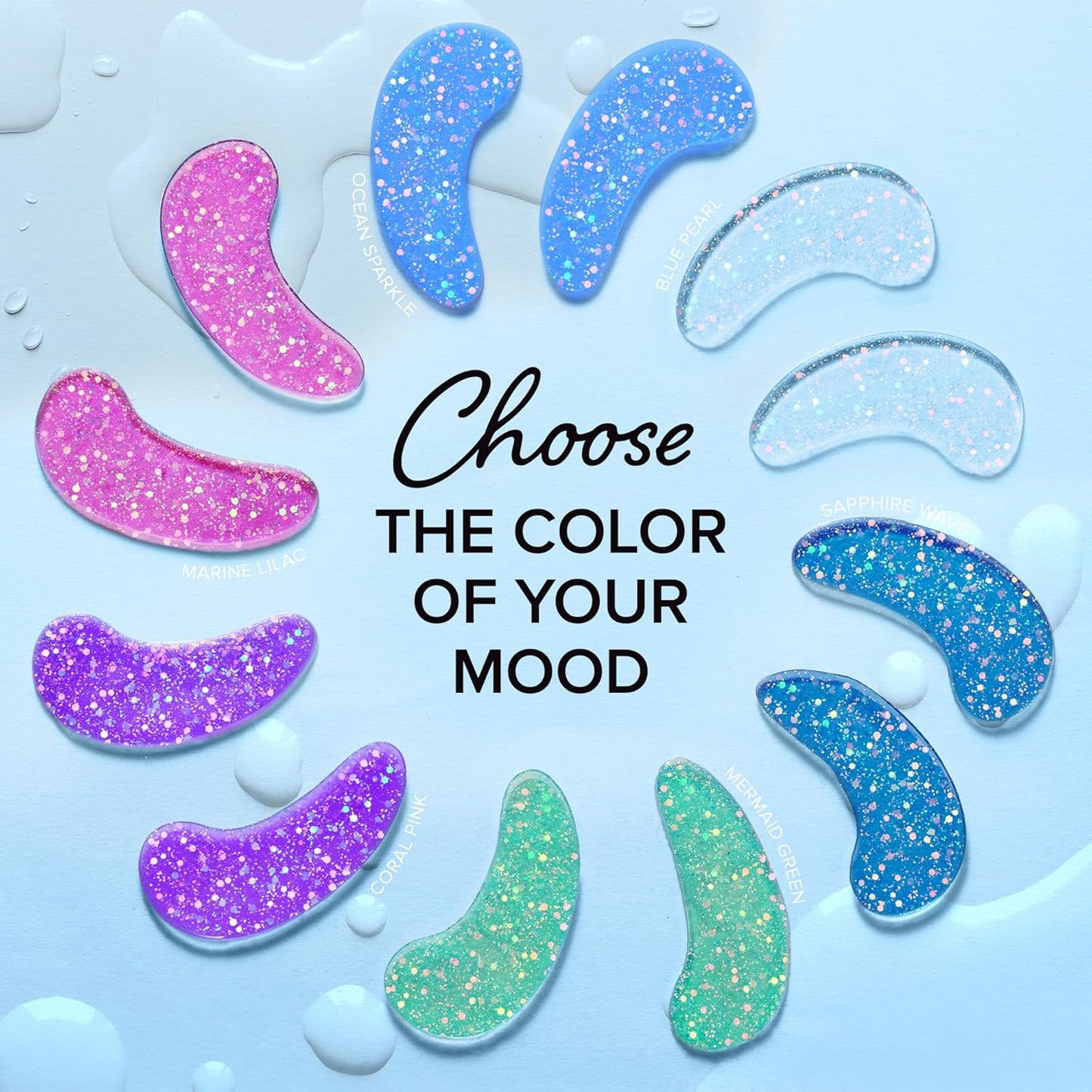 MAREE Eye Gels 2 PACK - Under Eye Patches for Puffy Eyes and Dark Circles with Natural Marine Collagen & Hyaluronic Acid - Anti-Aging Masks for Face to Soothe Puffiness