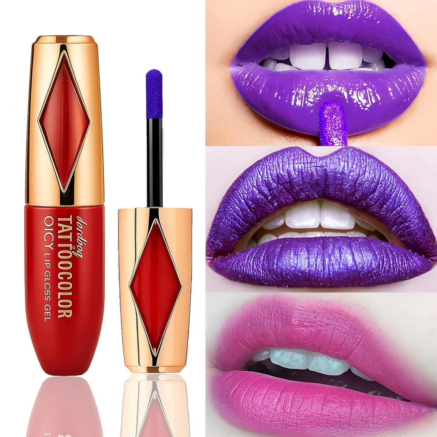 Peel Off Lip Stain -Lip Stain Peel Off Masque - Long Lasting, Waterproof and Transfer Proof Nude Lip Tint, Matte Finish Peel Off Makeup (04 First Kiss Stain)