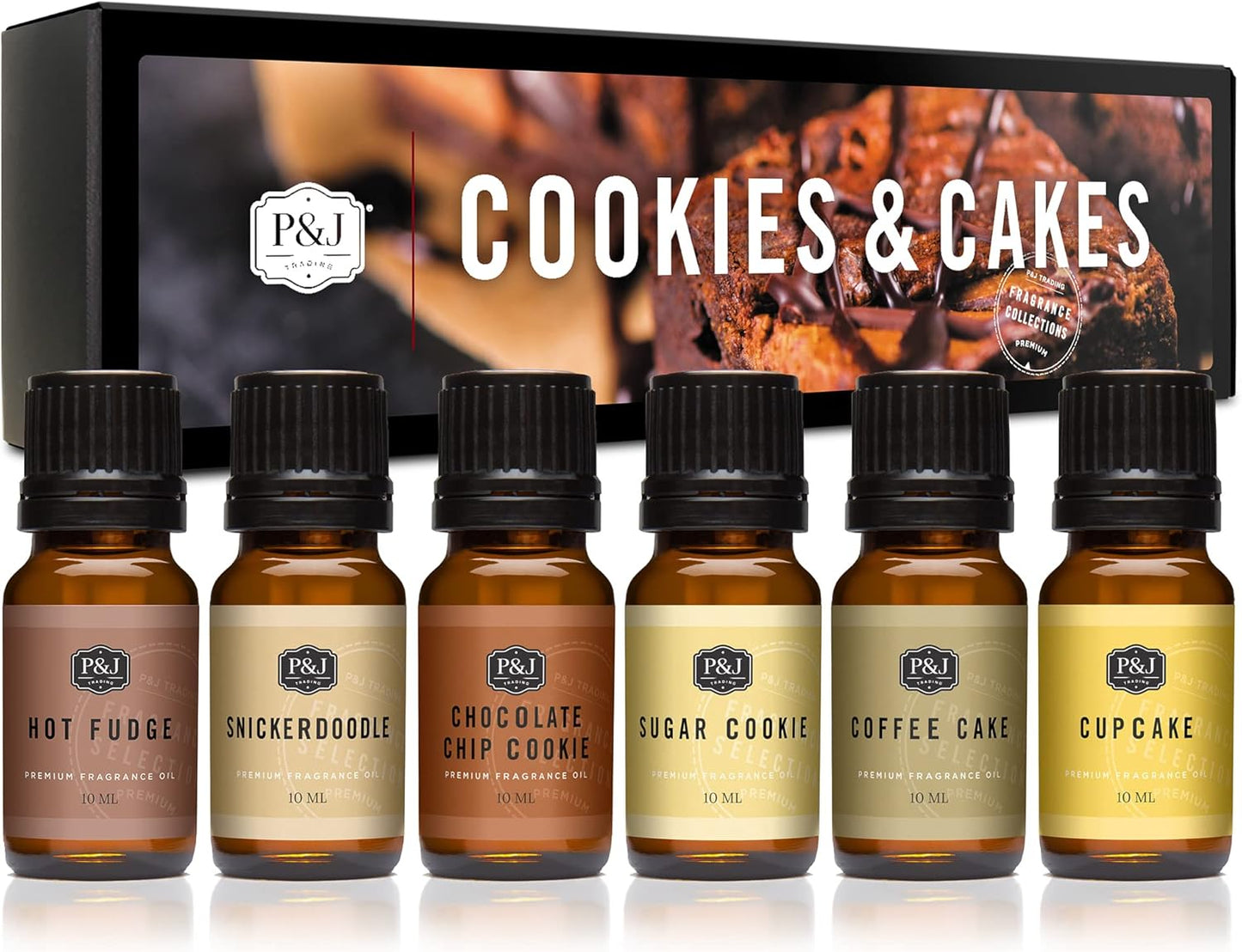P&J Trading Fragrance Oil Cookies & Cakes Set | Candle Scents for Candle Making, Freshie Scent, Soap Making Supplies, Diffuser Oil Scents