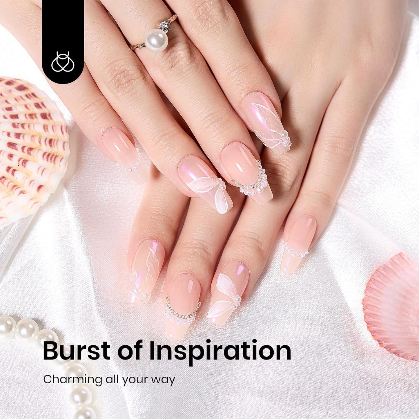 Beetles Chrome Nail Powder Metallic Mirror Effect, Holographic Aurora Mermaid Pearl Glitter, Chrome Powder for Gel Nails Manicure Nail Art Decoration 8 Colors 0.5g/Jar