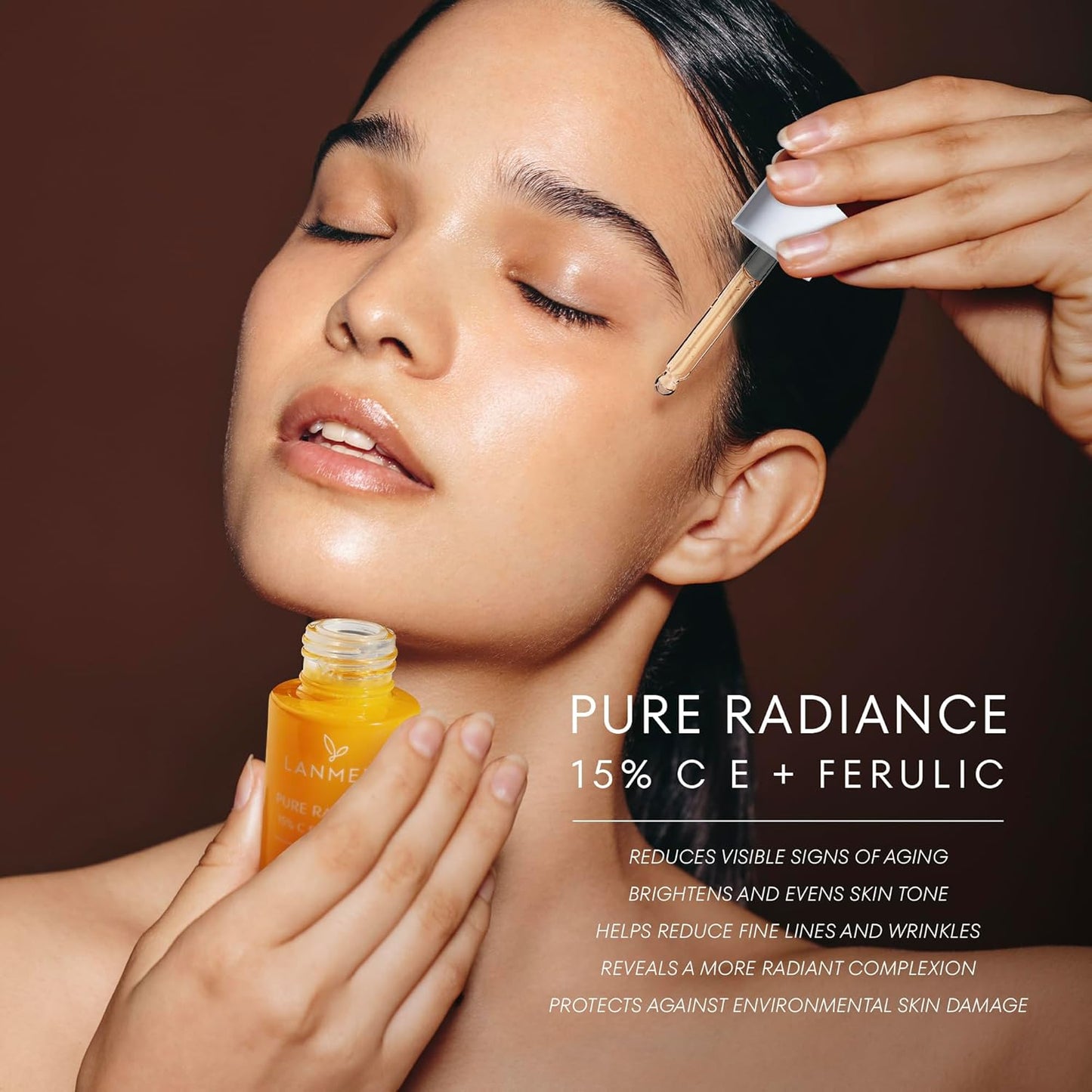 Vitamin C Face Serum 2pack- CE Ferulic Facial Serum with 15% Pure L-Ascorbic Acid, Ferulic Acid, Vitamin E, & Hyaluronic Acid - Anti Aging, Anti Wrinkle Skin Brightening Dark Spot Corrector