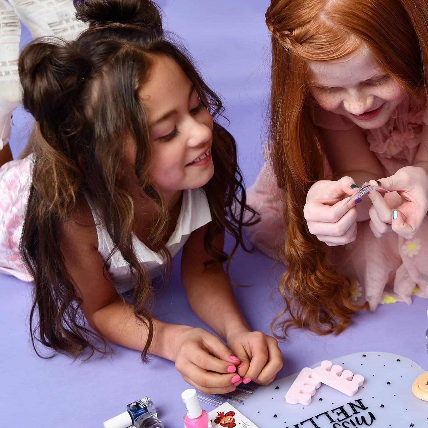 MISS NELLA Kids Bag of Glamorous Picks Makeup & Nail Polish Set Safe and Fun Gift - Hypoallergenic, Dermatologically Tested Kid-Friendly, Non-Toxic, Cosmetic Bag Included – Special Edition