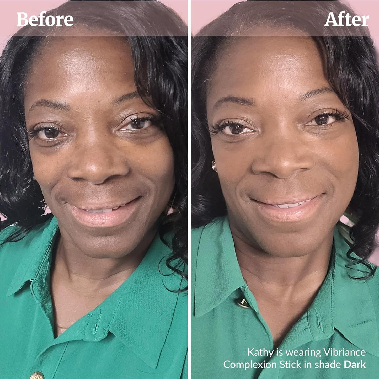 Vibriance Complexion Sticks - Foundation for Mature Skin - Sheer, Buildable Coverage Face Makeup Foundation for Older Women - 3-in-1 Base, Contour, Concealer - Dark