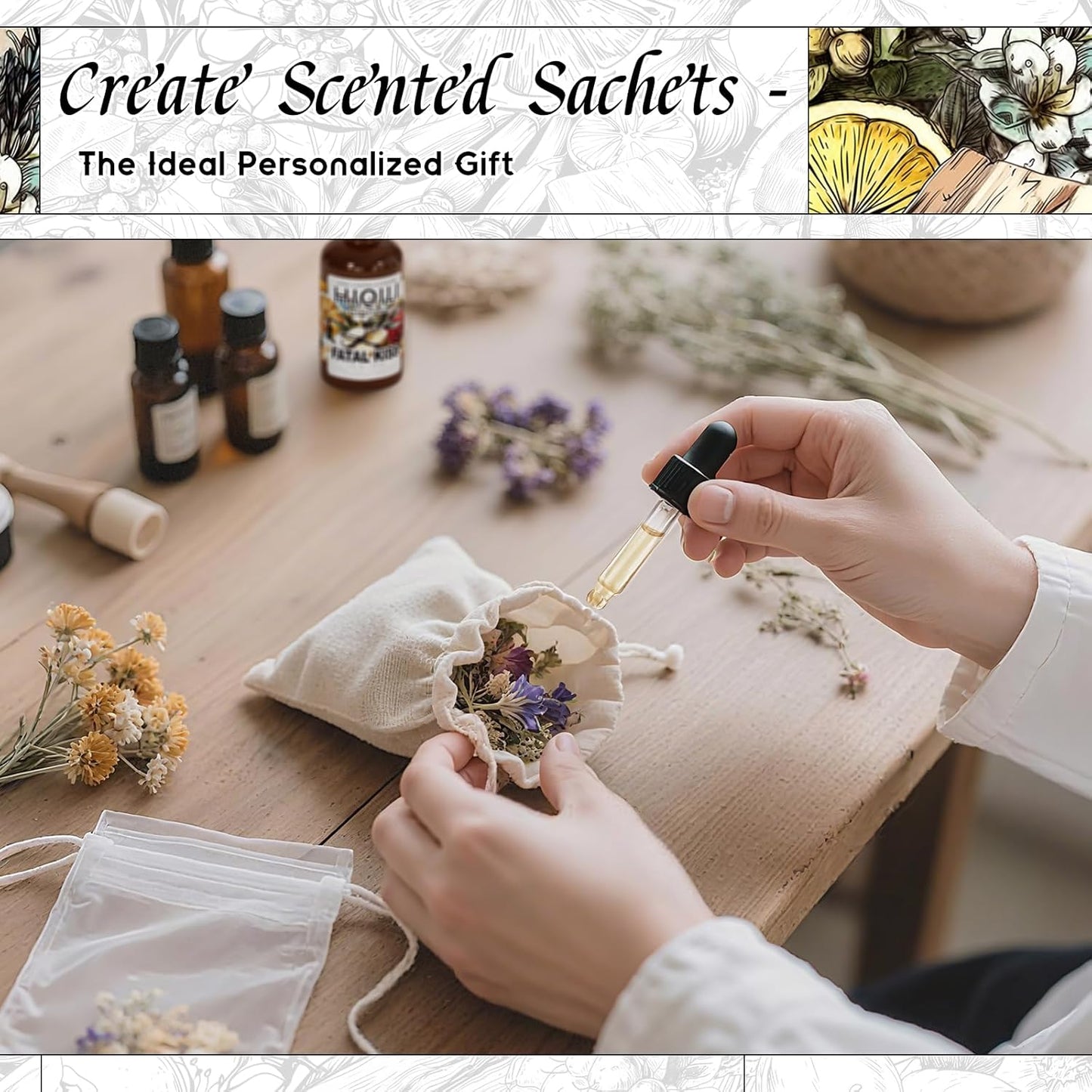 HIQILI Fatal Kiss Fragrance Oil for DIY Soap, Candle & Wardrobe Sachets Making, Add to Shampoo & Laundry Detergent - 1Fl Oz