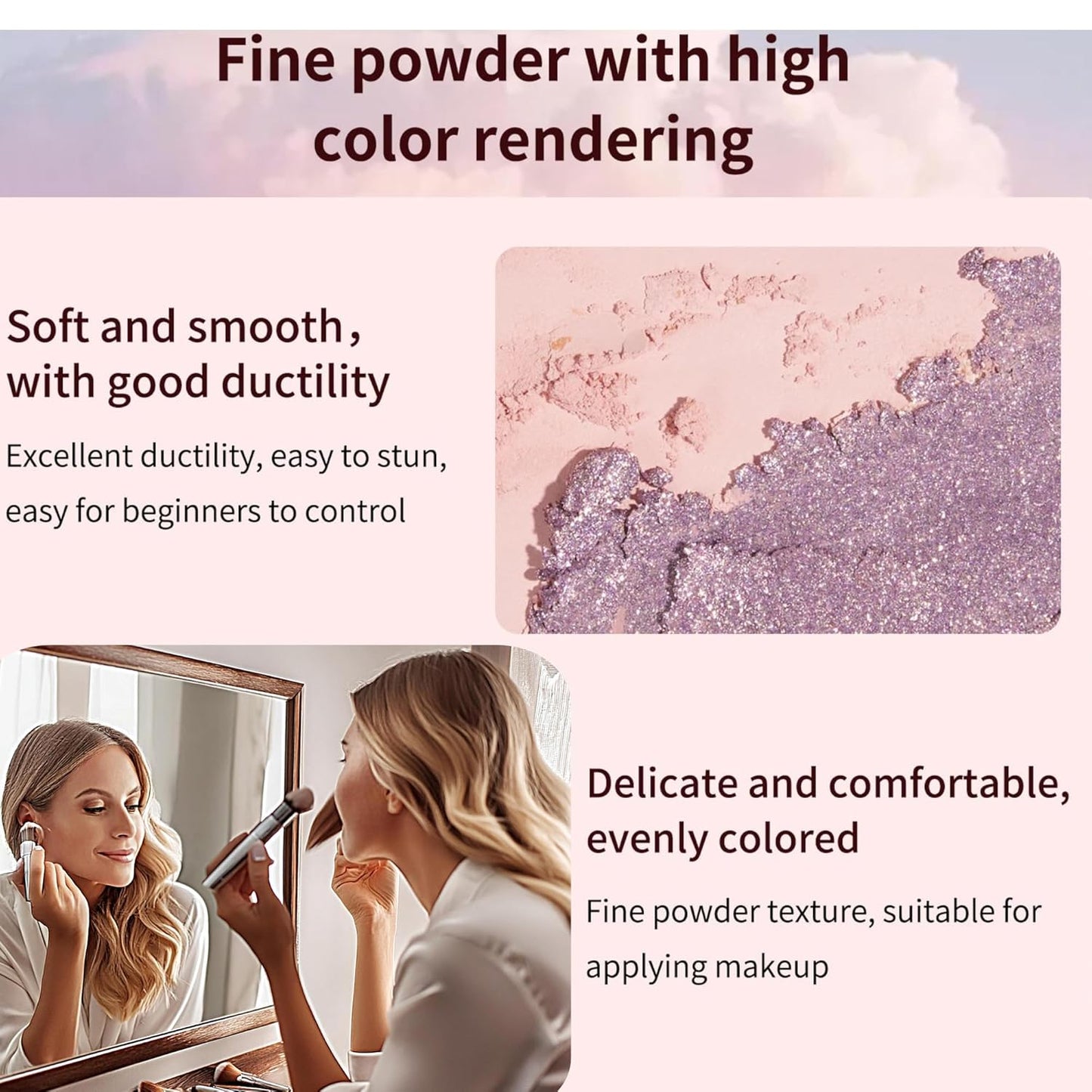 SAMIK Eye shadow blush concealer contour makeup kits full set all in one makeup set cosmetic girl makeup gift box blush set (Black)