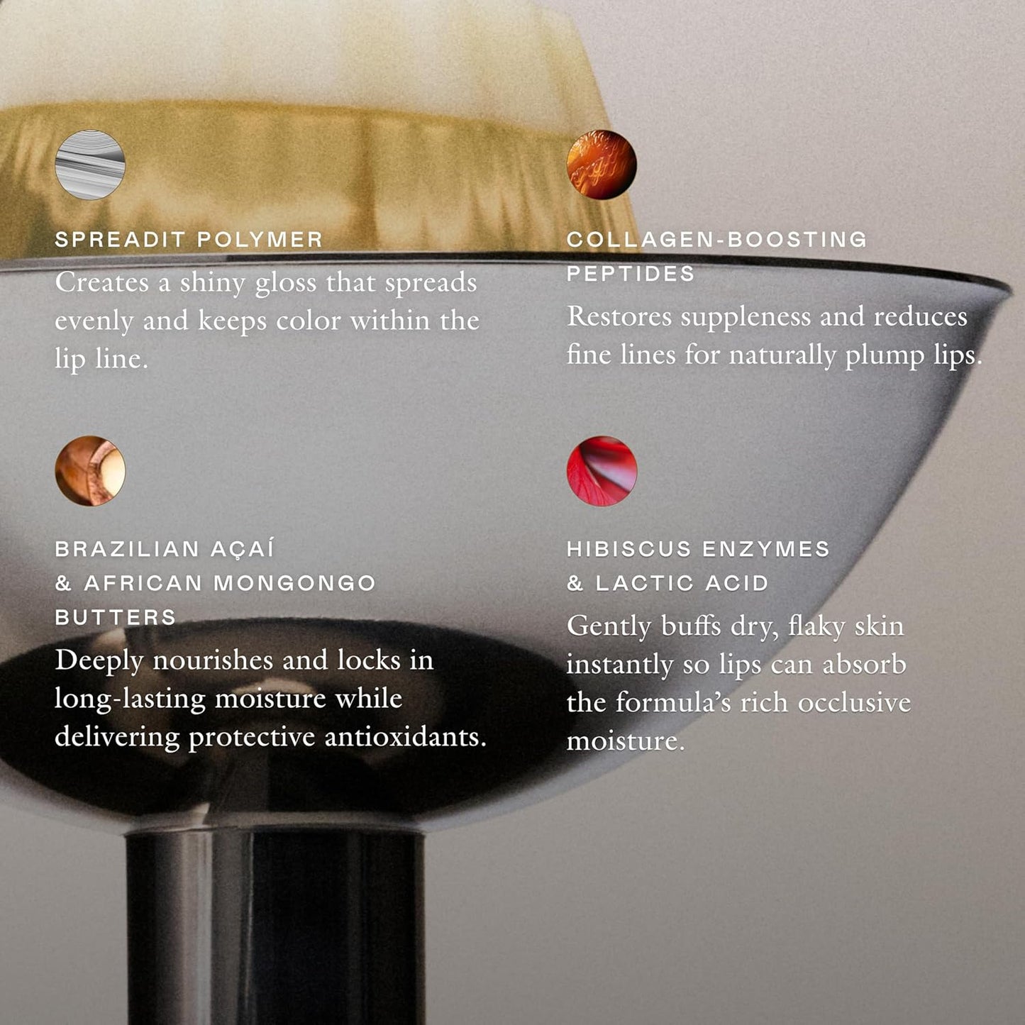 EADEM Le Chouchou Lip Softening Balm, Lip Gloss for Women, Lip Plumper & Lip Mask, Overnight Hydrating & Moisturizing Luxury Lip Balm, 0.5 oz, Bissap Glaze