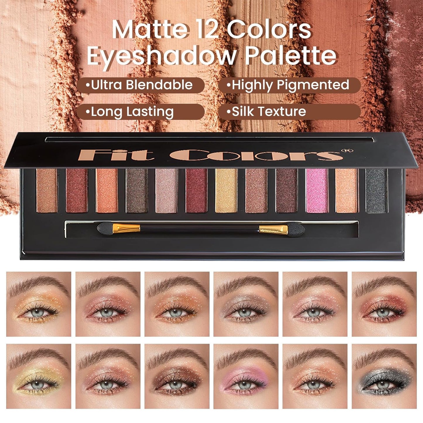 Makeup Gift Set for Teens Girls, Travel Makeup Kit for women, Makeup Full Kit for Beginners & Professionals, Cosmetic Bag Include Matte & Glitter Eyeshadow Palette, Long Lasting Lip Gloss