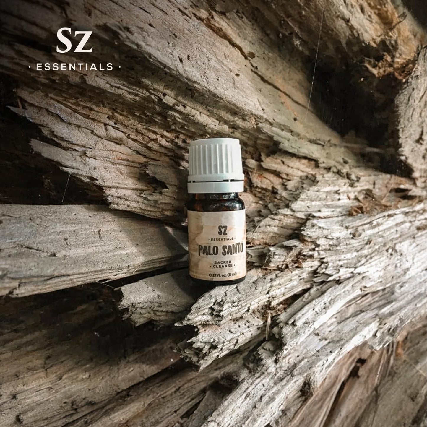 Palo Santo Essential Oil – 100% Pure – Ethically Sourced from Peru – Sacred Oil for Ritual Use, Spiritual Cleansing & Energy Clearing – Bursera graveolens – Vegan – 0.17 fl oz (5mL)