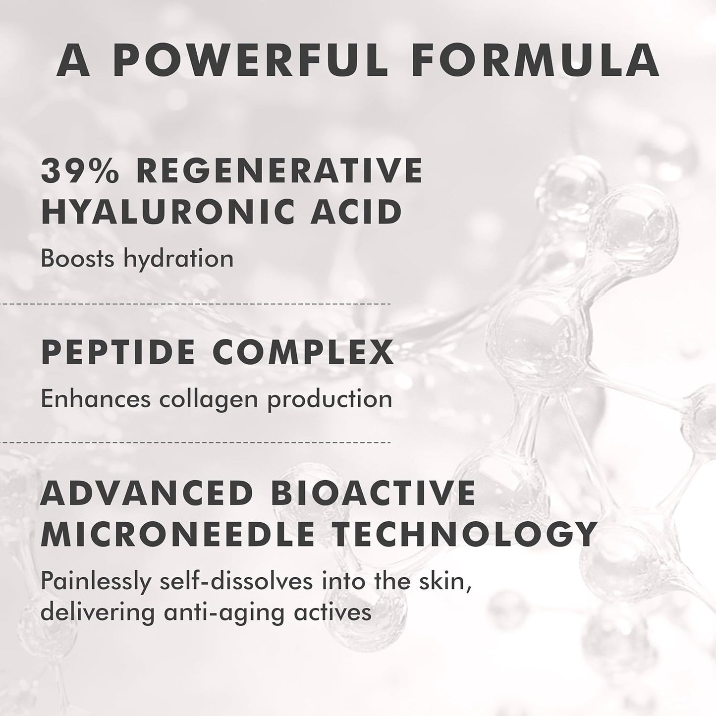 skyn ICELAND Dissolving Microneedle Under Eye Patches with 39% Hyaluronic Acid and Peptides, No Slip Overnight Eye Mask for Fine Lines, Wrinkles and Firming, Vegan, All Skin Types, 1 Pair