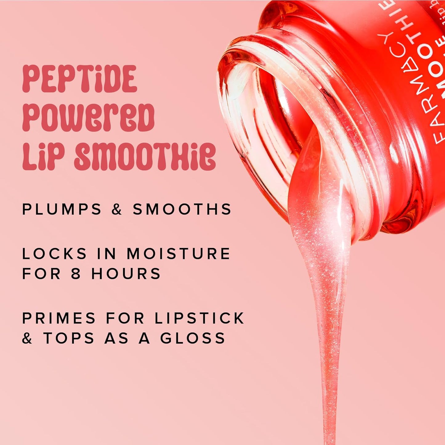 Farmacy Plump + Shine Lip Smoothie Duo - Peptide Lip Balm - Lip Moisturizer & Plumper with Vitamin C - Apple & Mango with High Gloss Finish