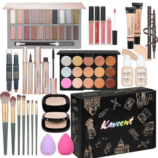 Makeup Kit Makeup Kits for Women Full Kit Makeup Sets for Teens Girls Eyeshadow Palette Foundation Concealer Makeup Powder Makeup Gift Set for Women