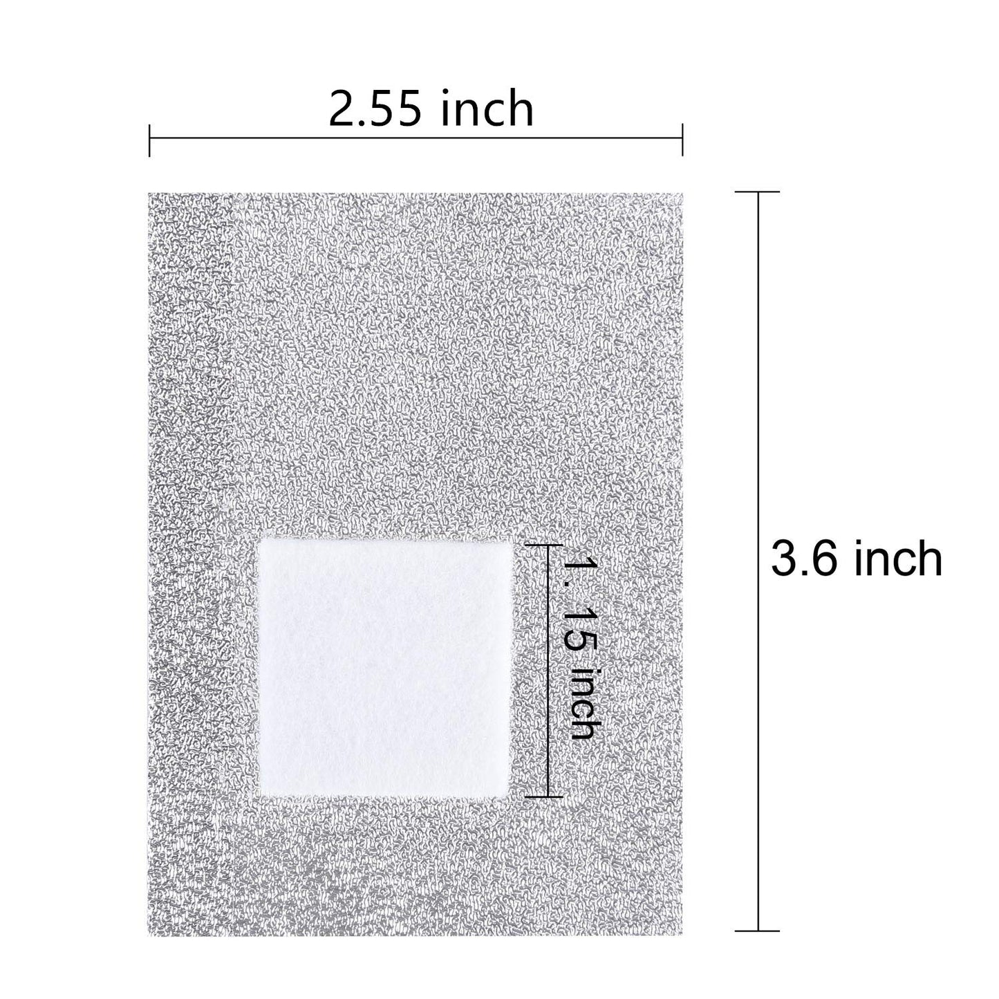 BTYMS 400 Pcs Gel Nail Polish Remover Wraps Nail Foil Wraps Soak Off Cotton Pads Lint Free Finger Nail Wipes