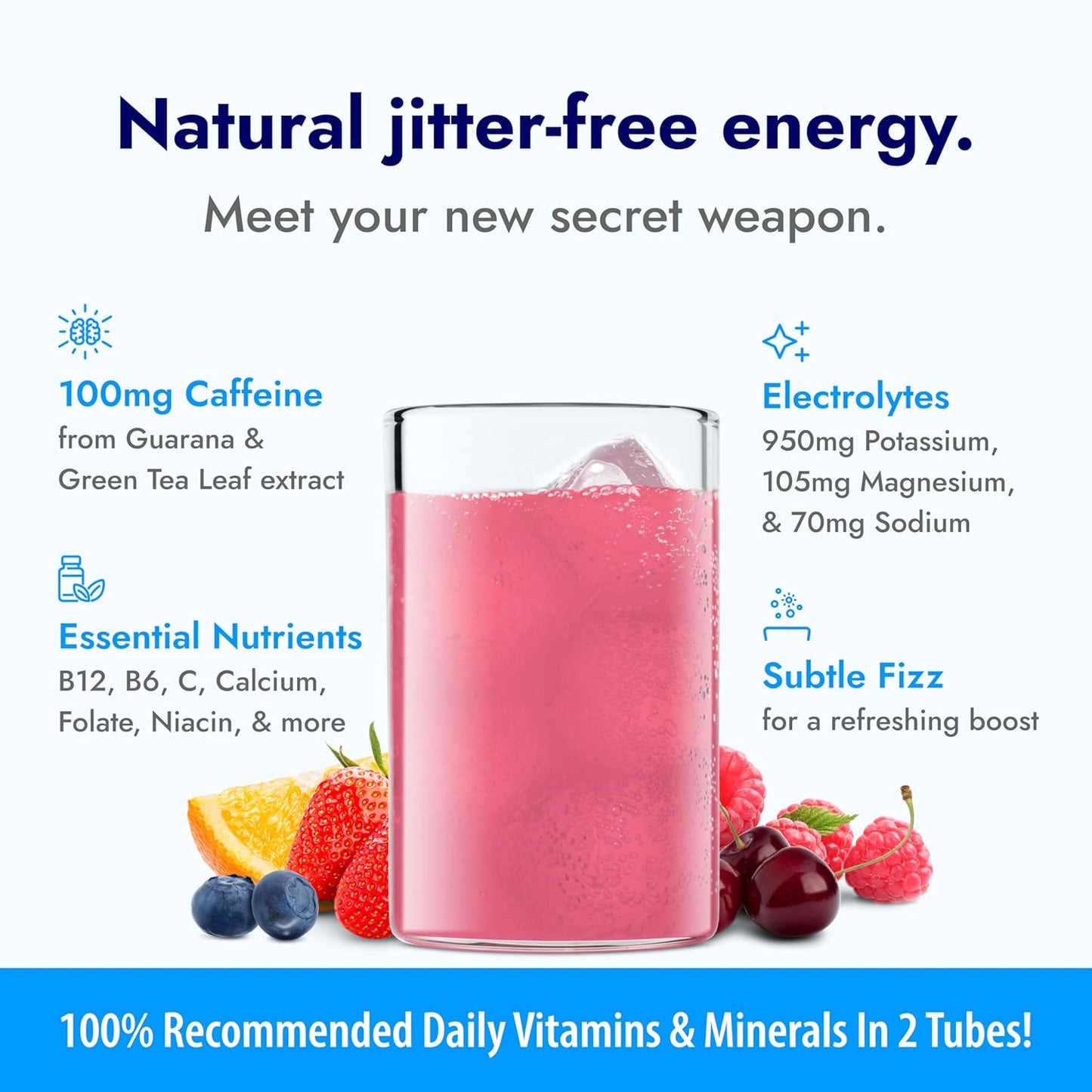 Zipfizz Daily Energy Drink Powder, Variety Pack, 15 Pack | 3-in-1 Sustained Energy, Rapid Hydration, and Essential Vitamins | Sugar-Free | Electrolyte Powder | Contains Vitamin B-12 & Antioxidants