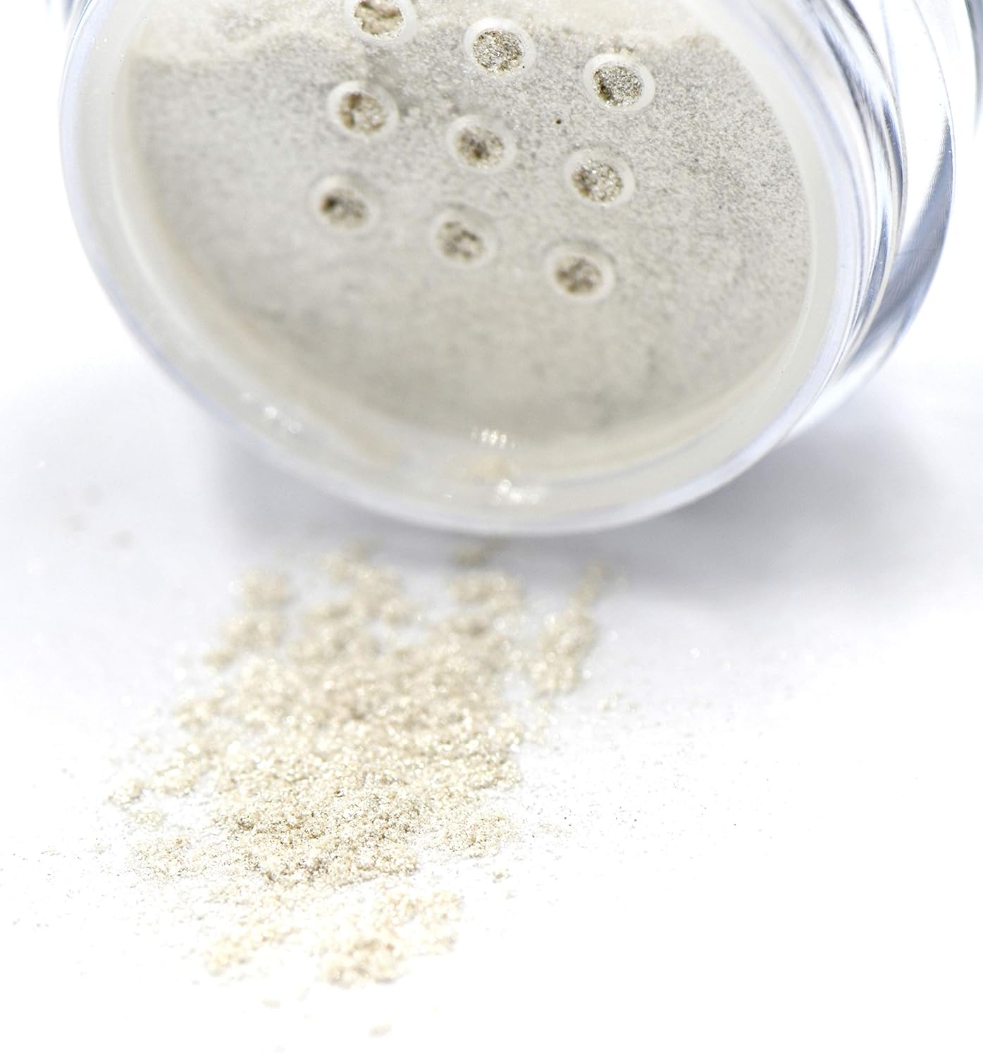 White Sparkle Vanilla Shimmer Vegan Single Loose Eyeshadow; Talc, Paraben & Cruelty Free