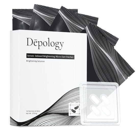 Depology Serum-Infused Micro Dart Patches | 12 Pairs Eye Mask | Under Eye Patches for Wrinkles | Fine Lines | Hydrating Eye Mask with Peptides | Amino Acids | and Synthesized Molecules
