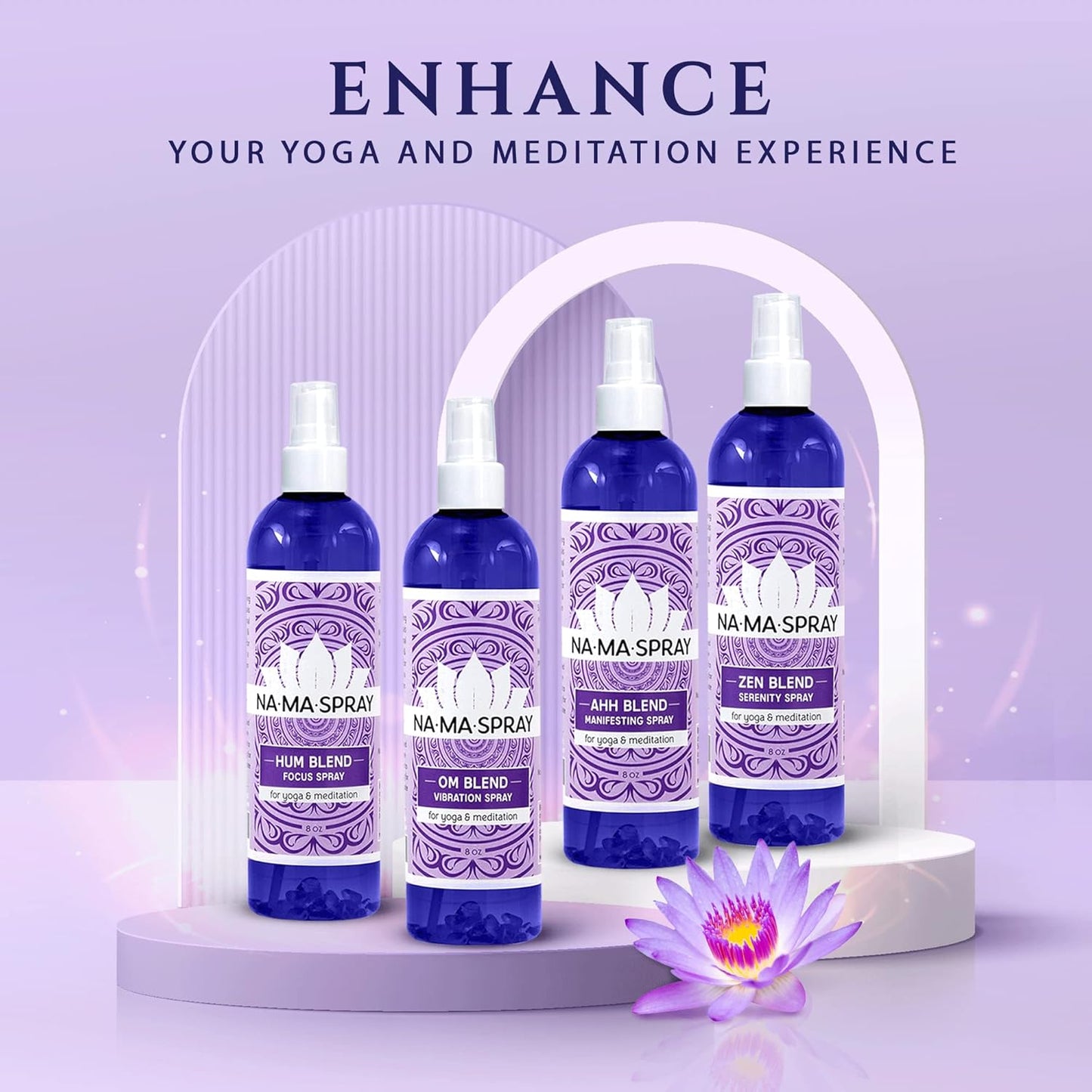 Lavender, Vanilla & Chamomile Aromatherapy Spray - Lavender Spray for Rest, Room Mist Spray for Aura Cleansing, Spiritual Protection & Tranquility for Positive Energy & Spiritual Gift to Calm & Relax