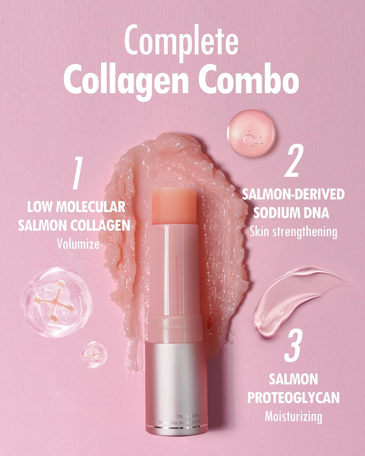 KAHI Wrinkle Bounce Multi Balm - Refill Kit for REFILLABLE EDITION | All-in-One Hydrating Lip Balm Eye Neck Cream Make Up Base & Face Mist Moisture Balm Stick Daily Face Moisturizer (0.32 oz)