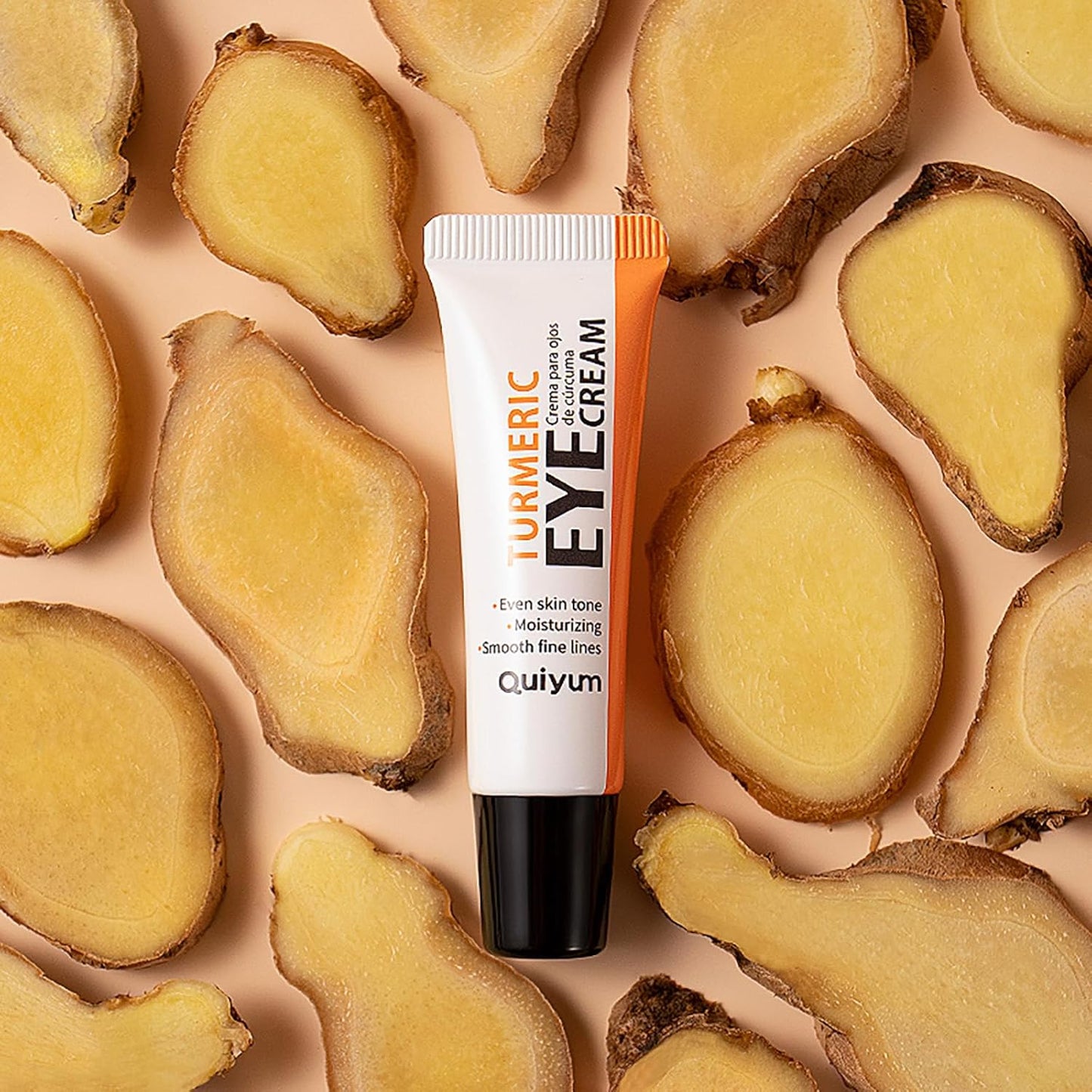 Turmeric Under Eye Cream, For Dull Eye Skin, Fine Lines, Eye Bags, Dark Circles, Eye Firming, Even Skin Tone, Hydrating, Moisturizes, Smooths Fine Lines Under Eye Serum, Turmeric Booster Eye Treatment Eye Cream