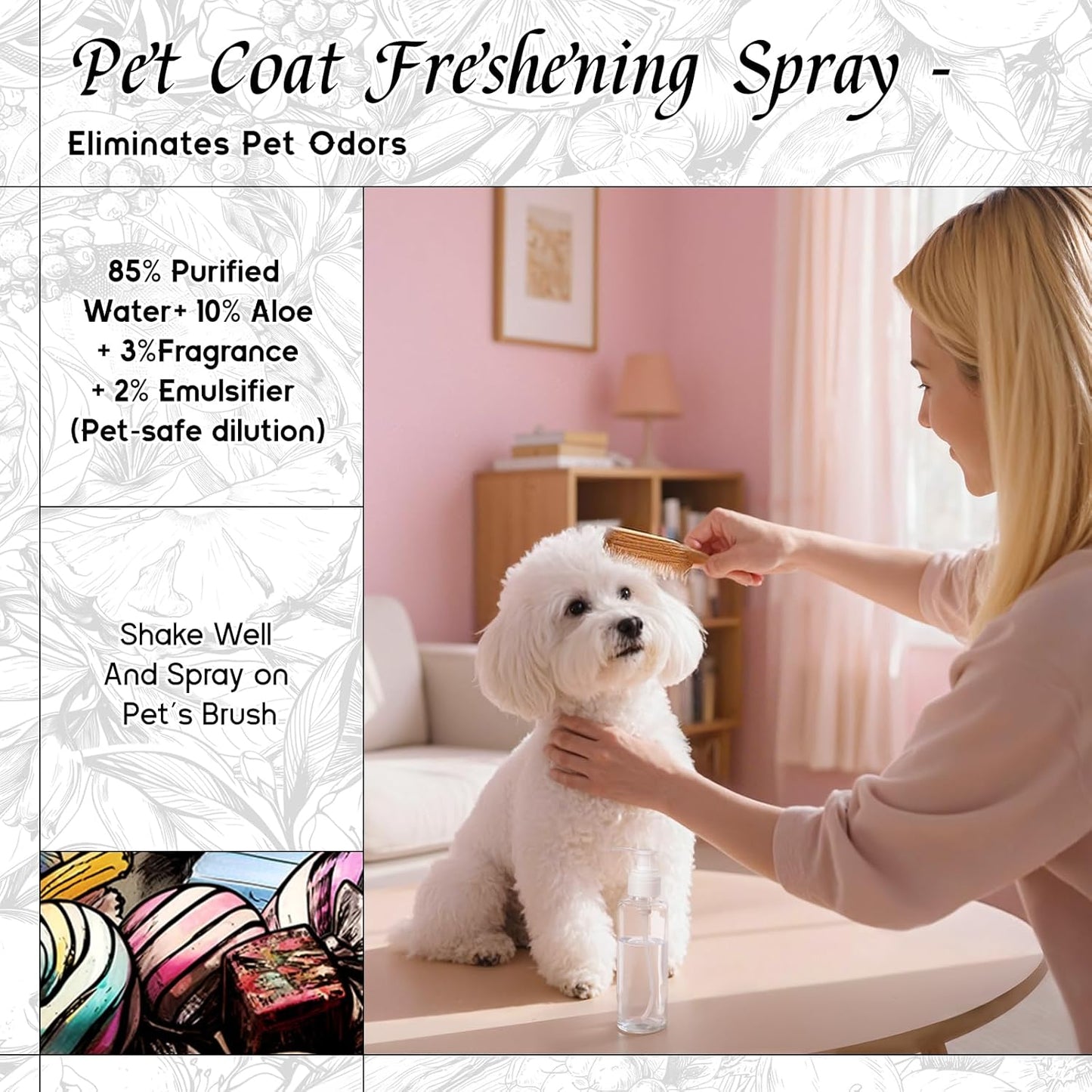 HIQILI Candy Fragrance Oil for Diffusers for Home, Sweet Scent, Perfect for Soap & Candle Making, Long-Lasting - 5.07 Fl Oz