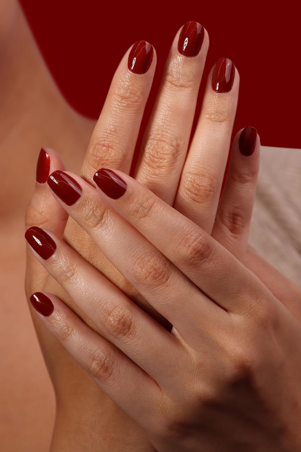 LONDONTOWN lakur Nail Polish - Chip-Resistant, Non-Toxic, Conditions & Hydrates Nails | Glossy Umber Red, You Autumn Know, .40 fl oz