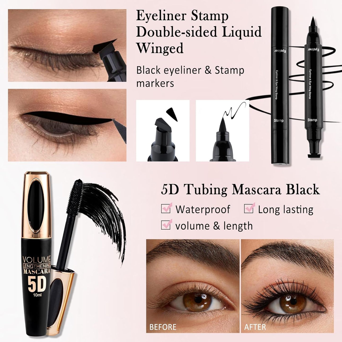 All in One Makeup Set Kit for Women Full Kit,Makeup Gift Kit with Everything,Mascara Eyebrow Eyeliner Eyeshadow Foundation Face Primer Lip Oil Lip Gloss Blush Highlighter Palette for Women Teens-Set A