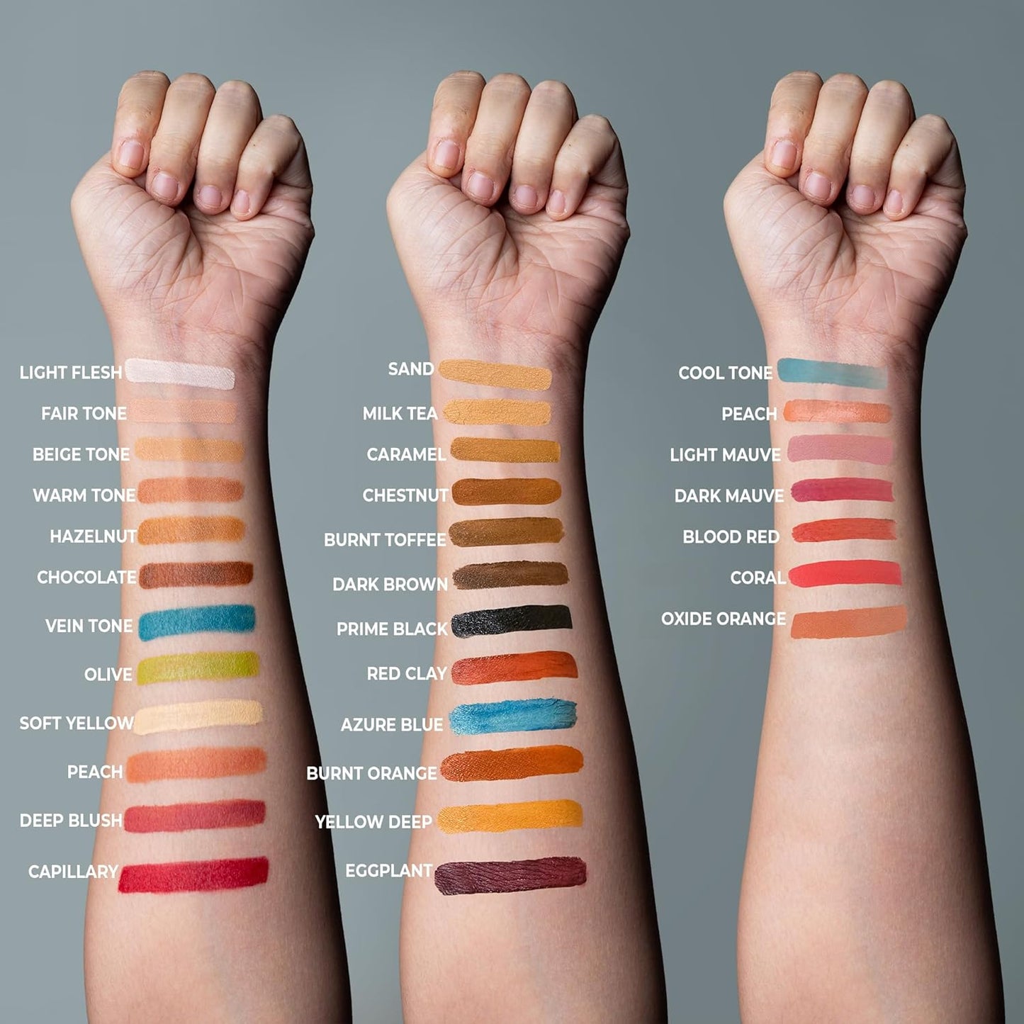 Alcohol Palette Refill Pans - Skin Tones - Fair Tone