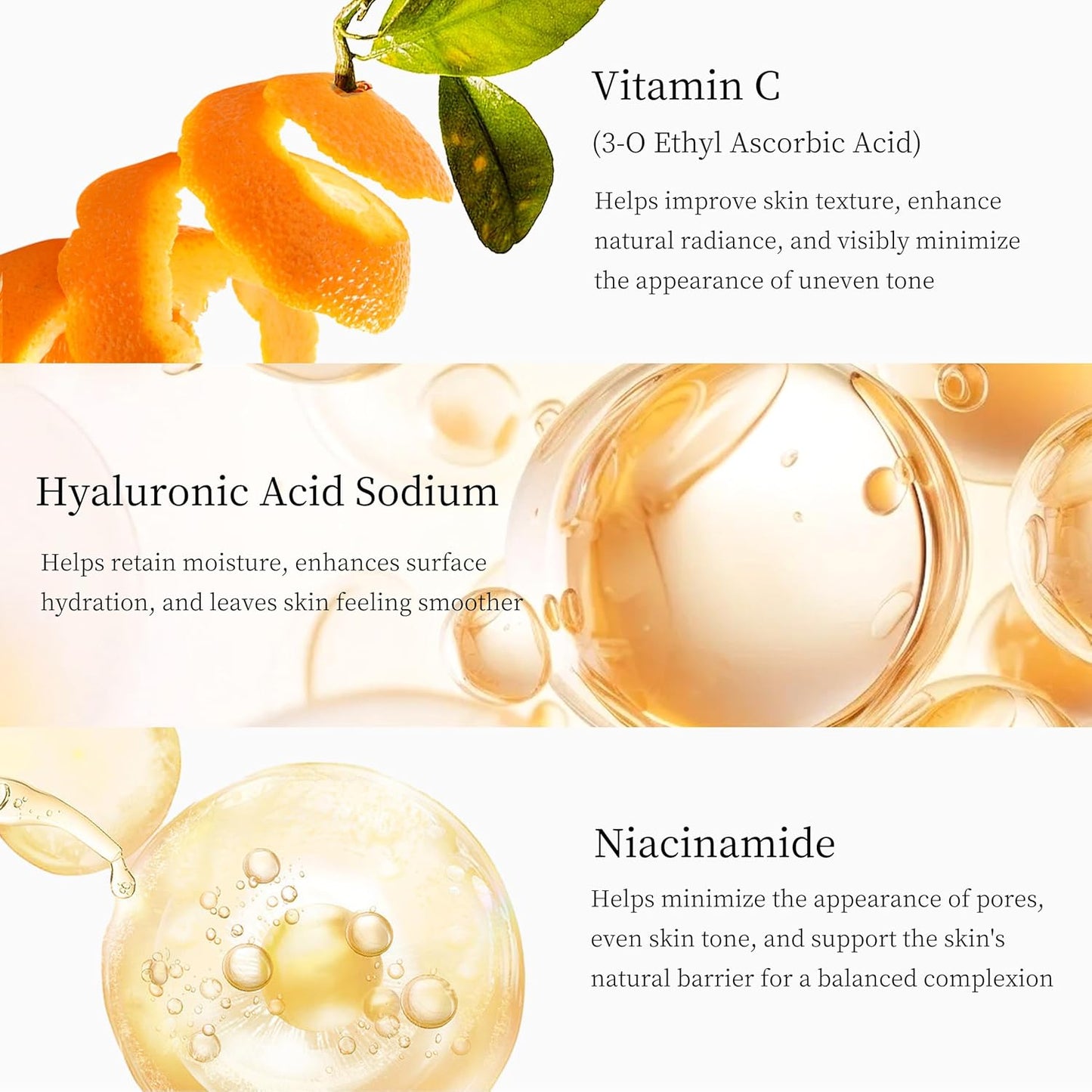 Premium 5X Vitamin C Korea Serum for Face 30ML,Hydrating Faical Essence,Hyaluronic Acid, Centella For Dull Facial Skin,Uneven Tone,Fine Lines,Pores (1 Serum)
