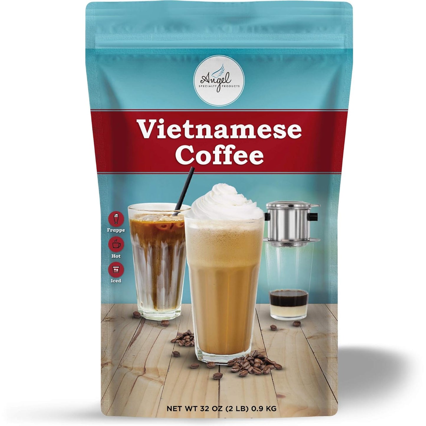 Vietnamese Coffee Instant 3-in-1 Mix by Angel Specialty Products [2 LB]