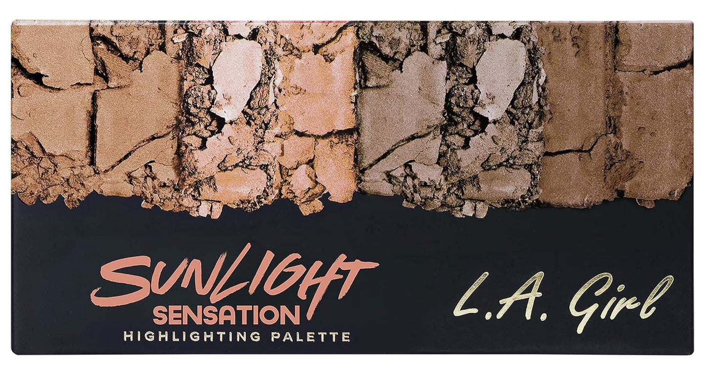 L.A. Girl Fanatic Highlight Palette, Sunlight Sensation, 1 Ounce