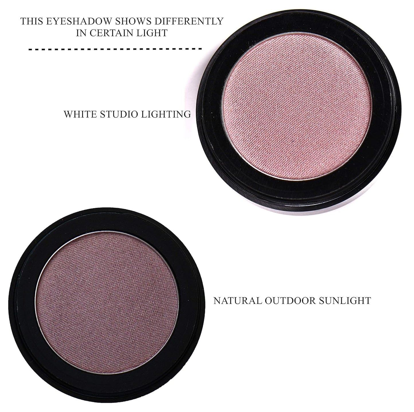 Magnificent Mauve Dusty Shimmering Satin Velvet Pink Rose Purple Lavender Shimmer Pressed Powder Single Vegan Eyeshadow; Talc, Paraben & Cruelty Free